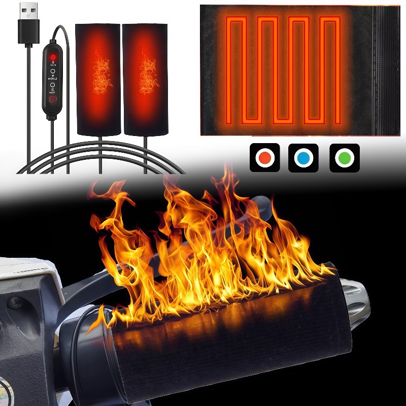 Handlebar Grip Heated - مقابض دراجة نارية مدفأة بغطاء كهربائي